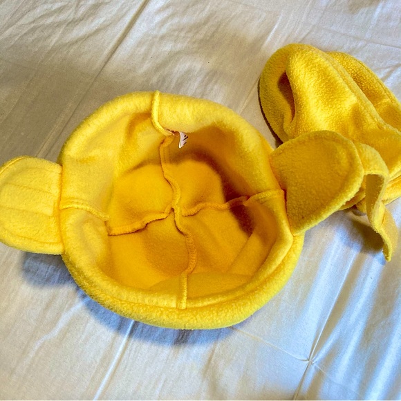 Sesame Street | Unisex, Yellow Cookie Monster Fleece Hat & Mittens o/s Toddlers - Picture 4 of 7